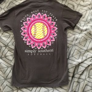 Simply southern softball tee